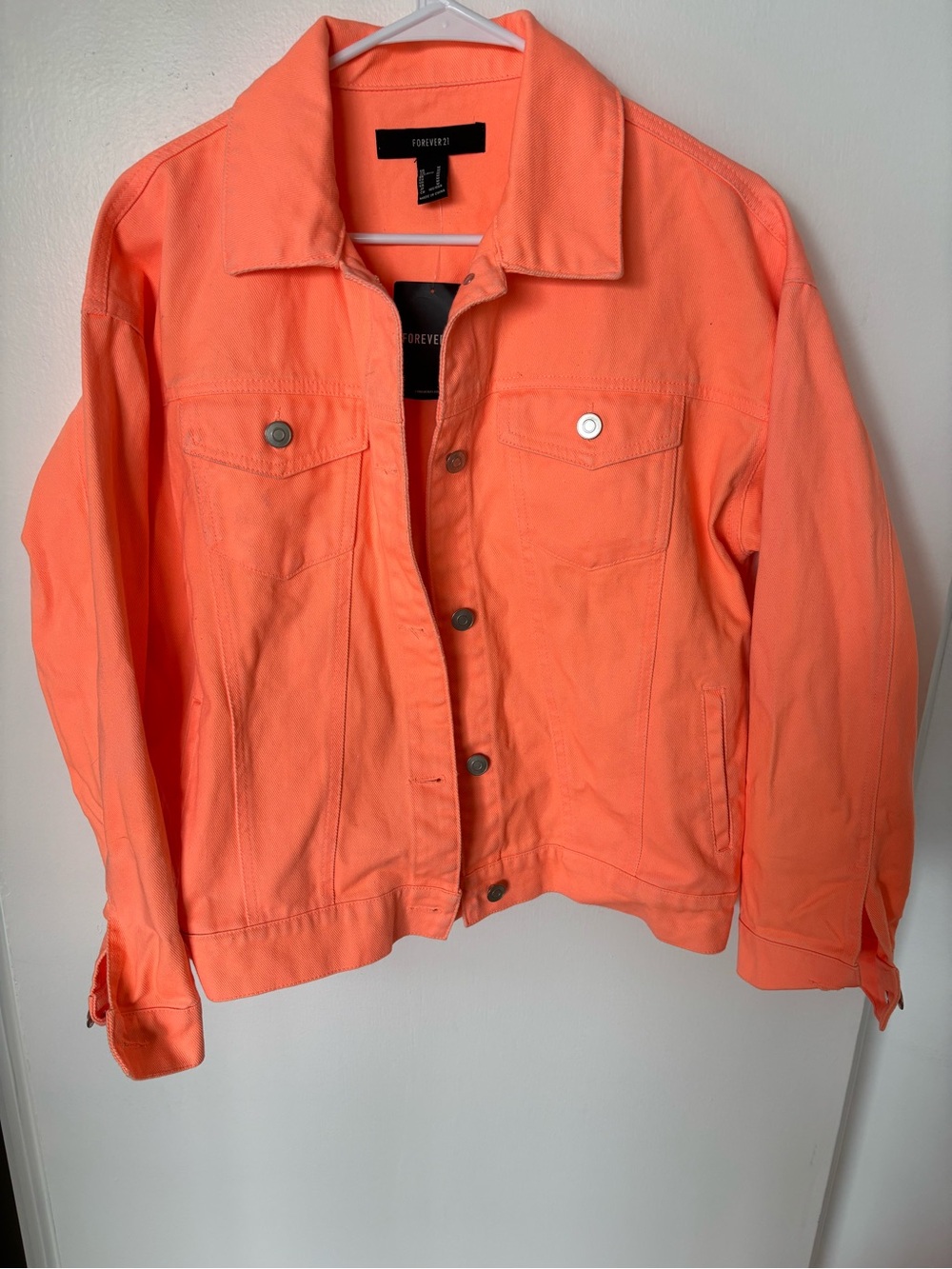 FOREVER 21 ORANGE LONG SLEEVE TOP -
NEW SIZE M